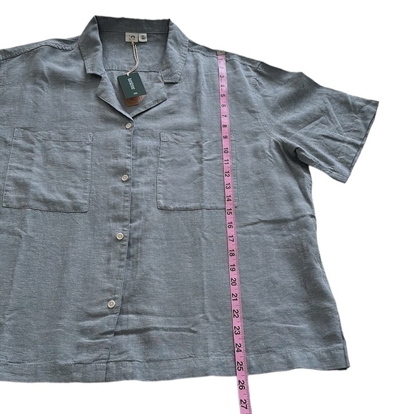 Tentree | Hemp Resort Short Sleeve Button Down Shirt - Size XL - Picture 8 of 12